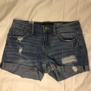 aeropostale ripped jean shorts